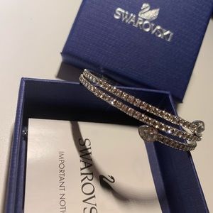 Swarovski twist bangle bracelet.